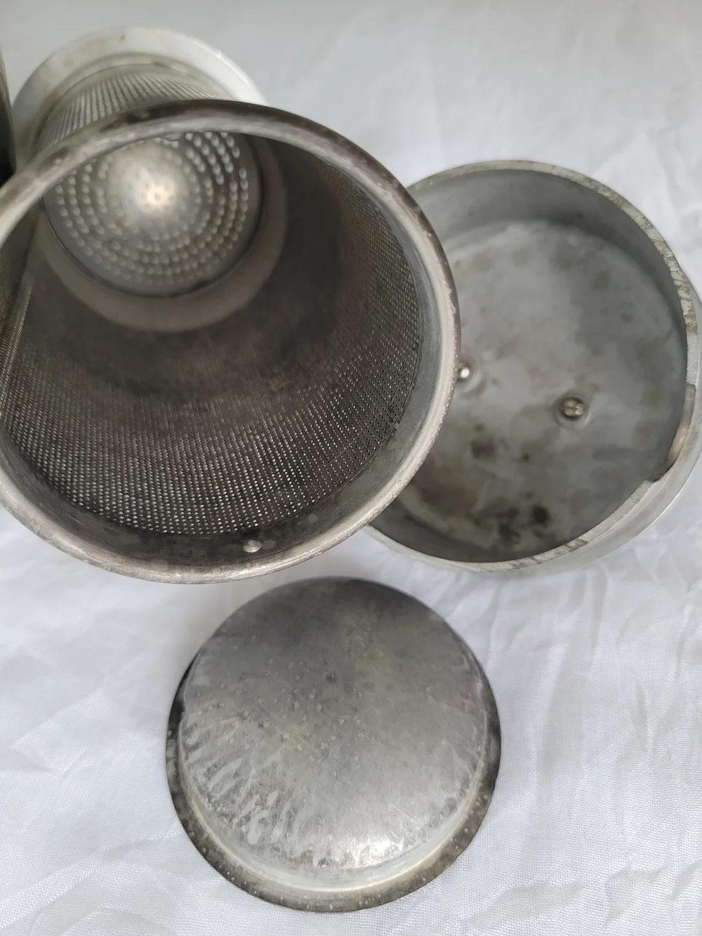 Club Vintage Aluminum Coffee Pot Percolator Filter Basket Silver Black Maker